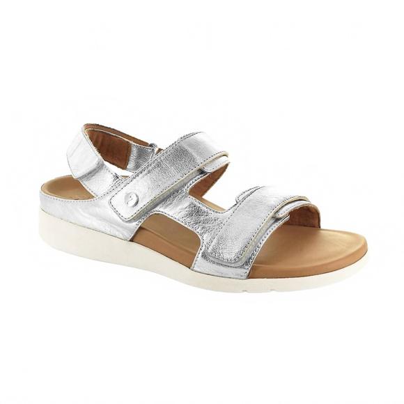 NEW STRIVE women's aruba comfortable arch supportive sandal in silver - Picture 1 of 3